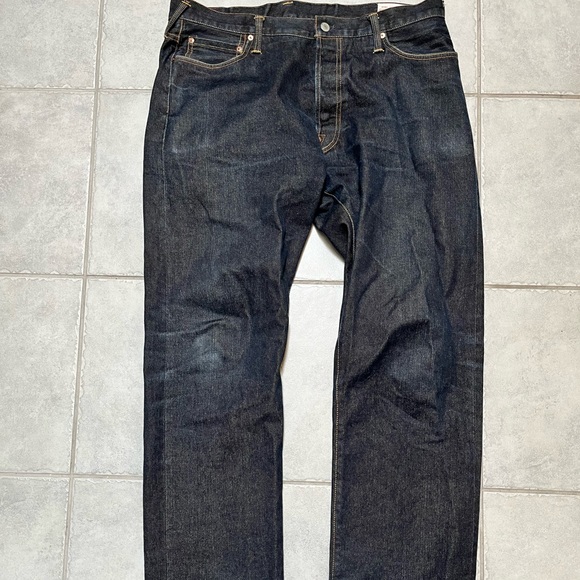 Evisu Mens Jeans with Gull Details on Pockets - Size 36 x 34 - Picture 2 of 7